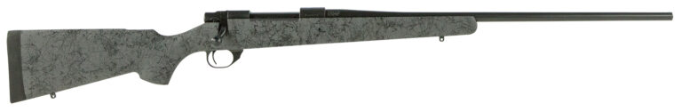 Howa HHS63701 M1500 HS Precision 7mm Rem Mag 3+1 24″ Barrel, Black Metal Finish, Gray Black Webbed Fixed HS Precision Stock