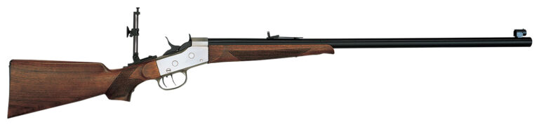 Davide Pedersoli 010S822457 Rolling Block Creedmoor #2 Full Size 45-70 Gov 1rd, 30″ Blued Round Steel Barrel, Blued Steel Receiver, Walnut Fixed Stock, Double