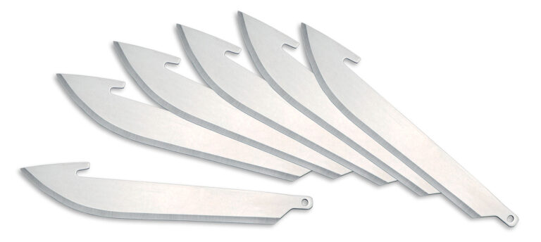 Outdoor Edge RR306 Replacement Blades RazorLite Drop Point 3″ 420J2 Stainless Steel Blade Silver 6 Blades