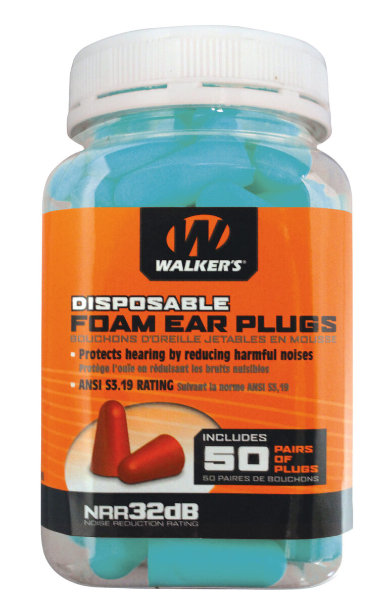 Walker’s GWPFP50PKTL Foam Ear Plugs Foam 32 dB In The Ear Teal Adult 50 Pair