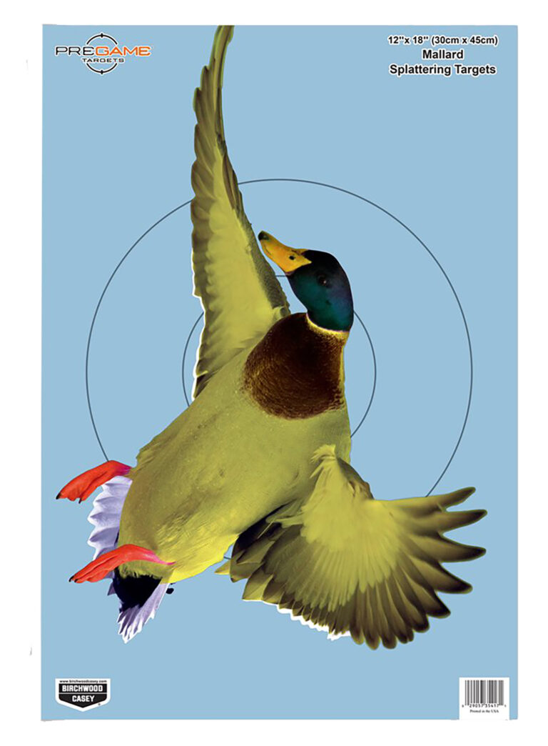 Birchwood Casey 35407 Pregame Duck Paper Hanging Rifle/Shotgun 12″ x 18″ Impact Enhancement 8 Per Pkg