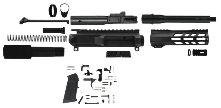 TacFire AR Build Kit 9mm Luger 7.50″ Barrel Black for AR Platform
