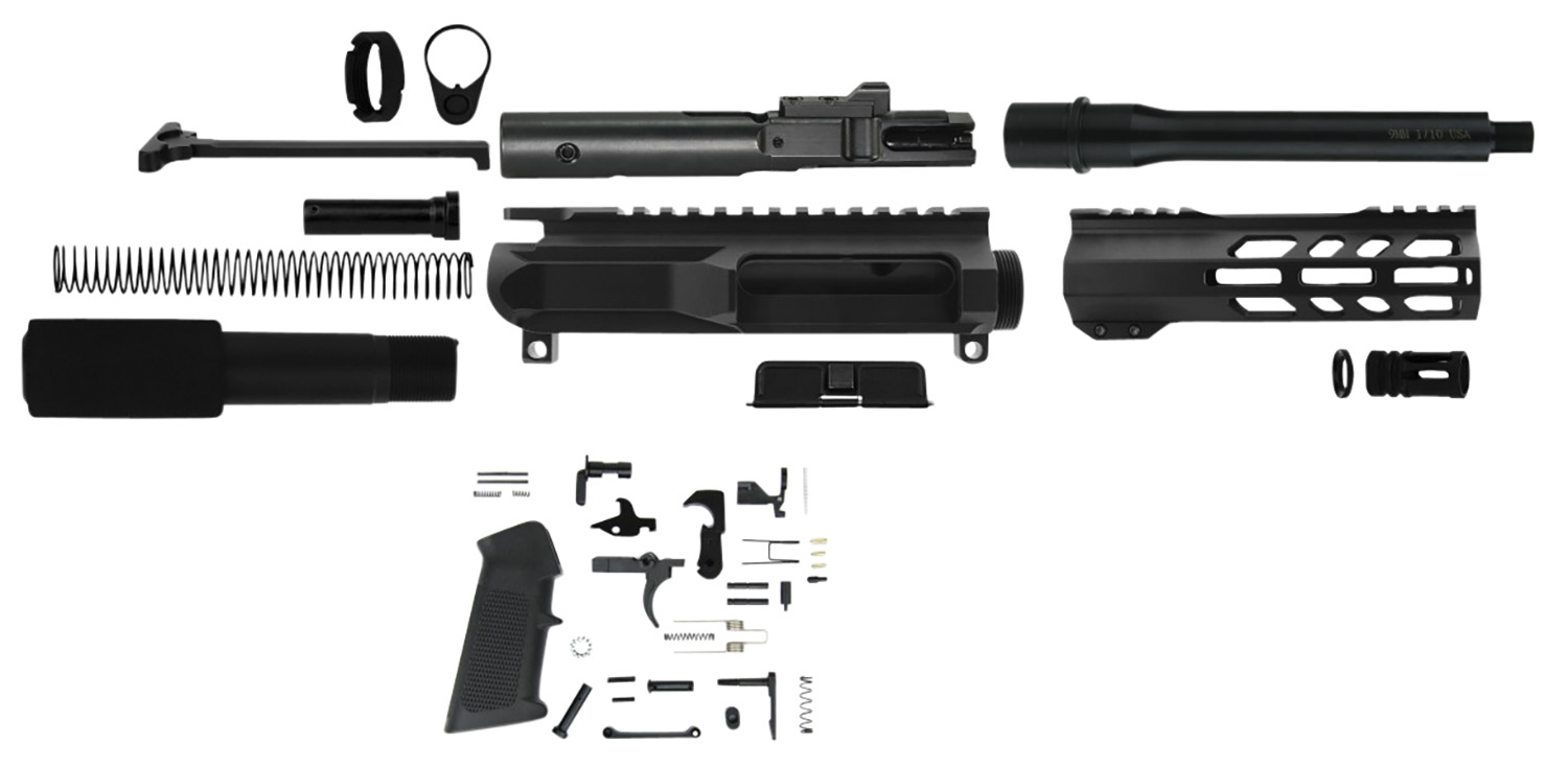 TacFire AR Build Kit 9mm Luger 7.50″ Barrel Black for AR Platform
