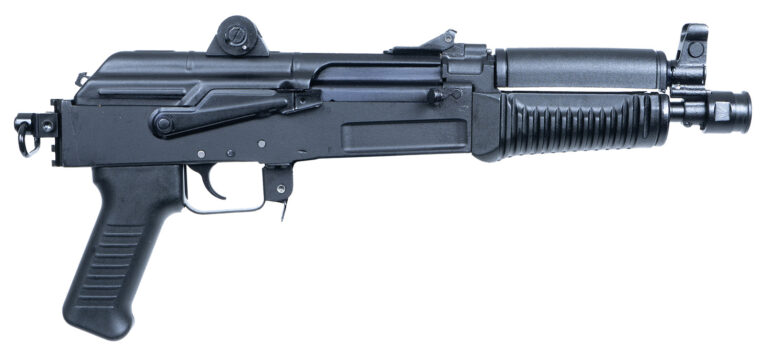 Arsenal SAM7K44 SAM7K 7.62x39mm 5+1 8.50″ Black Steel Threaded Barrel, Black Aluminum Forged & Milled Receiver, Black Polymer Grips