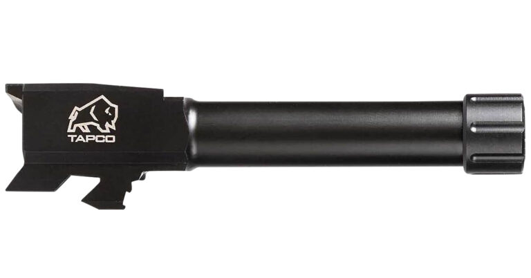 Tapco TAP22003 Glock 9mm Luger Threaded Black Nitride Stainless Steel, Fits Glock 43/43X