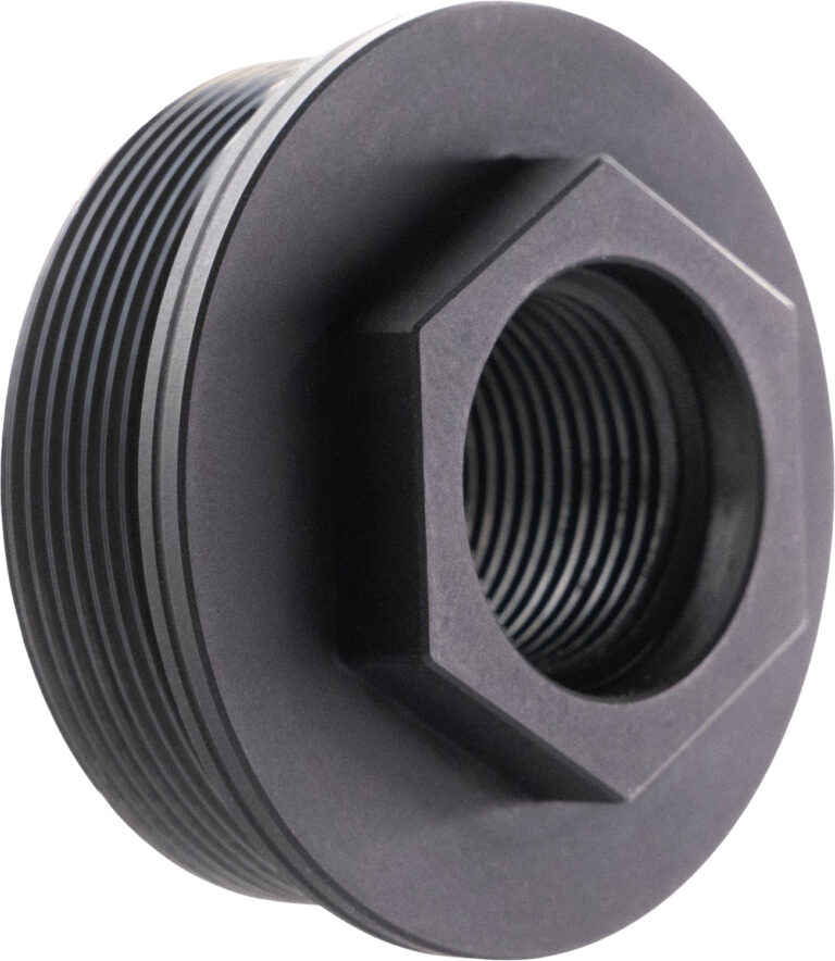 CMMG 11DB016 Zeroed HUB Mount Fits 5/8″x24 Stainless Steel Black