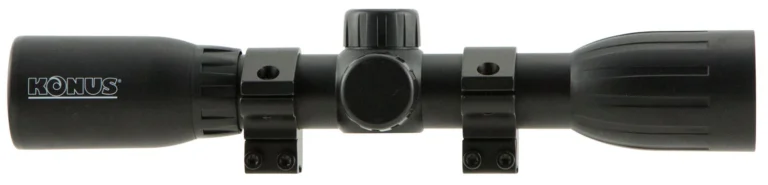 Konus 7350 KonusFire Matte Black 4x32mm 1″ Tube 30/30 Reticle Includes Mounting Rings