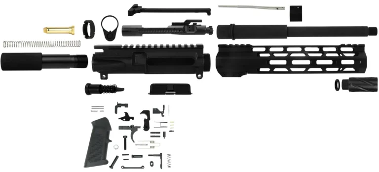 TacFire SSPK300LPK10 AR Build Kit Pistol Sports South Exclusive 300 Blackout AR Pistol Platform Black Parkerized Steel 5/8″x24