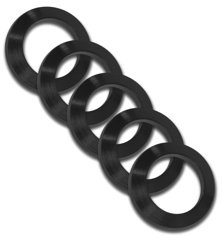 GrovTec US Inc GTHM319 Crush Washer 223 Cal Black Nitride Steel 1/2″-28 tpi Rifle 5 Per Pack