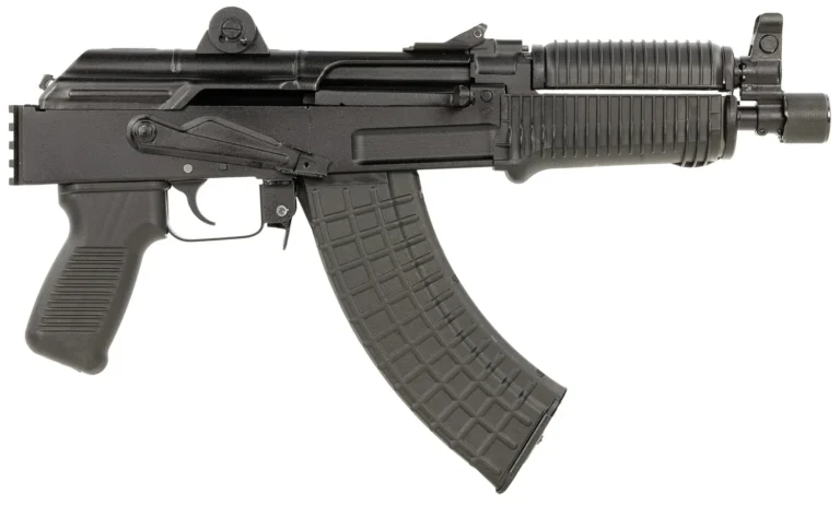Arsenal SAM7K55 SAM7K 7.62x39mm 30+1 8.50″ Black Steel Threaded Barrel, Polymer Handguards, Black Aluminum Forged & Milled Receiver, Mounted 1913 Picatinny