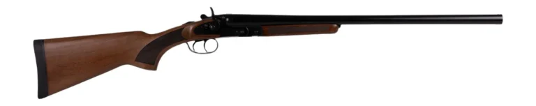 Derya Firearms EX1400.12.24 EX1400 12 Gauge Break Open 2rd 24″ Black Chrome Side By Side Barrel, Black Chrome Steel Receiver, Fixed Walnut Stock