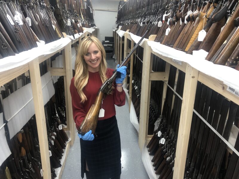 Ashley Hlebinsky UW Executive in the Firearms Research Centerand Curator of the Cody Firearms Museum