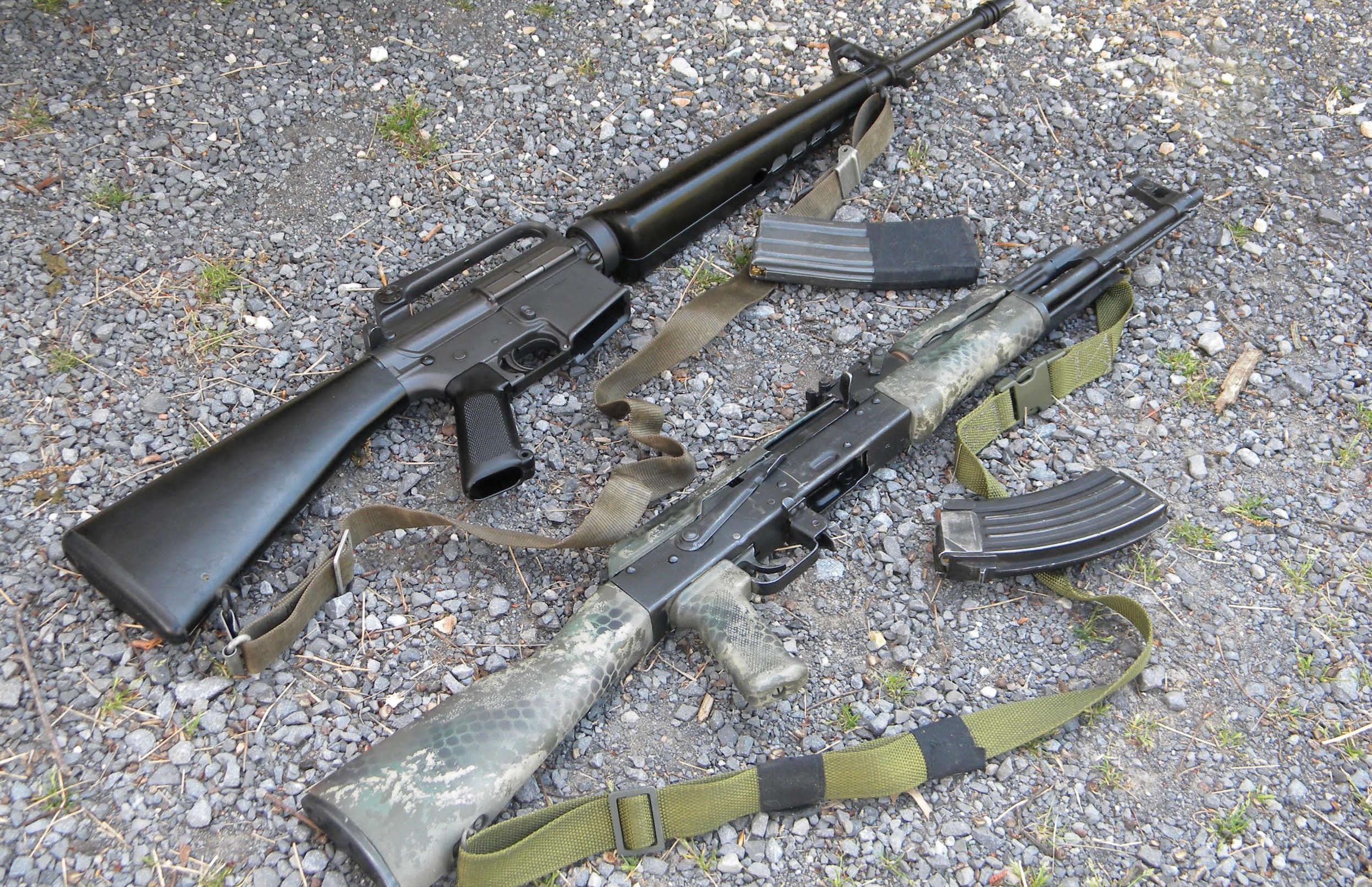 AR-15 Patterned Rifle (Top) AK-47 Patterend Rifle (Bottom)