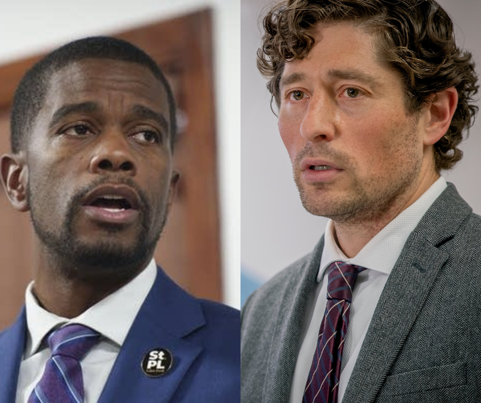 St. Paul DFL Mayor Melvin Carter (Left) Minneapolis DFL Mayor Jacob Frewy (Right)
