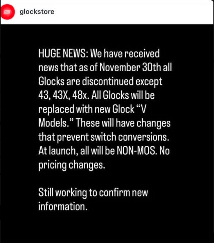 Original Post from the GlockStore
