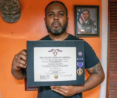 Raffique Khan a Bronze Star and Purple Heart
