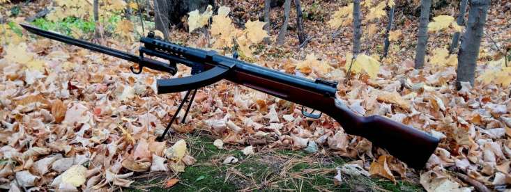 Japanese Type 100 Nambu Submachine Gun from World War 2