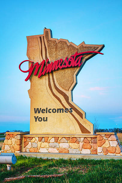 Welcome to Minnesota Road Sign