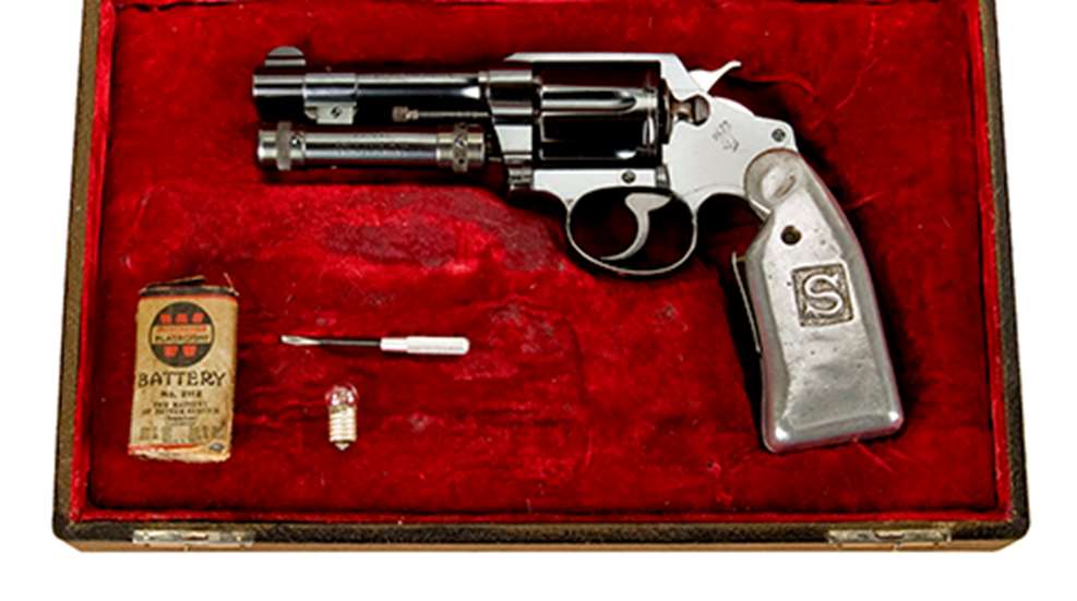 Seely Night Sight on A Colt Police Positive Pistol with original Battery