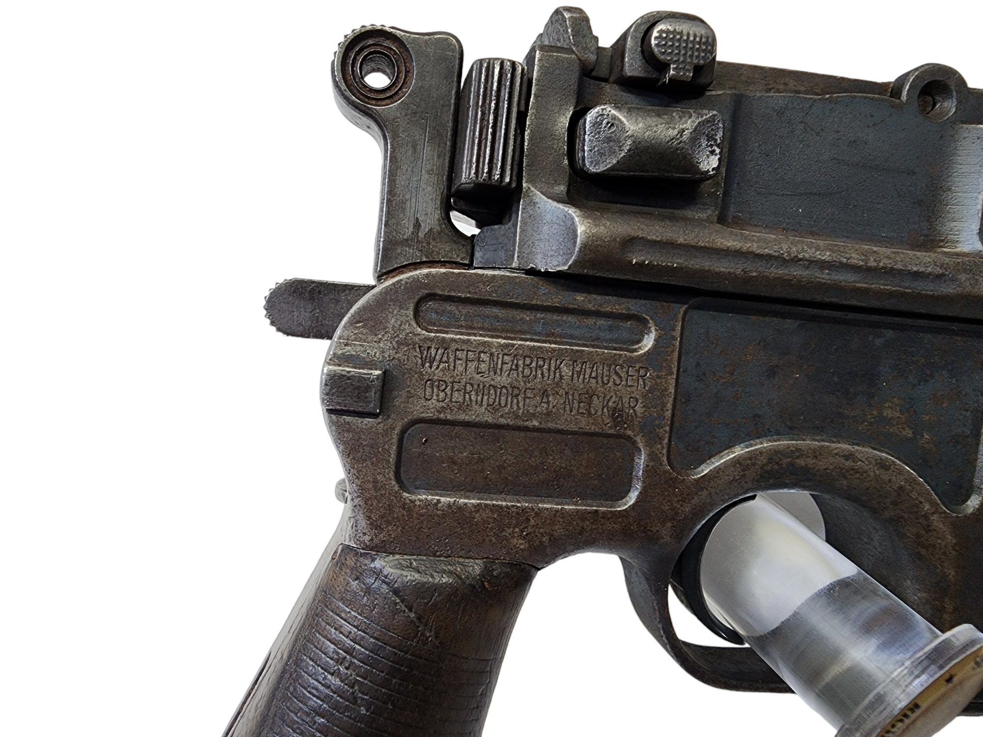 Manufacturing marks on the Mauser C96 