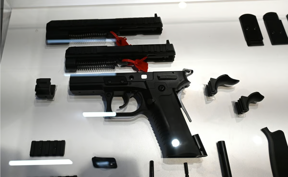 Different sizes and parts breakdown the KRISS' Kymera Pistol