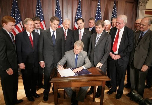 President George Bush (R) Signs the PLCAA in 2024