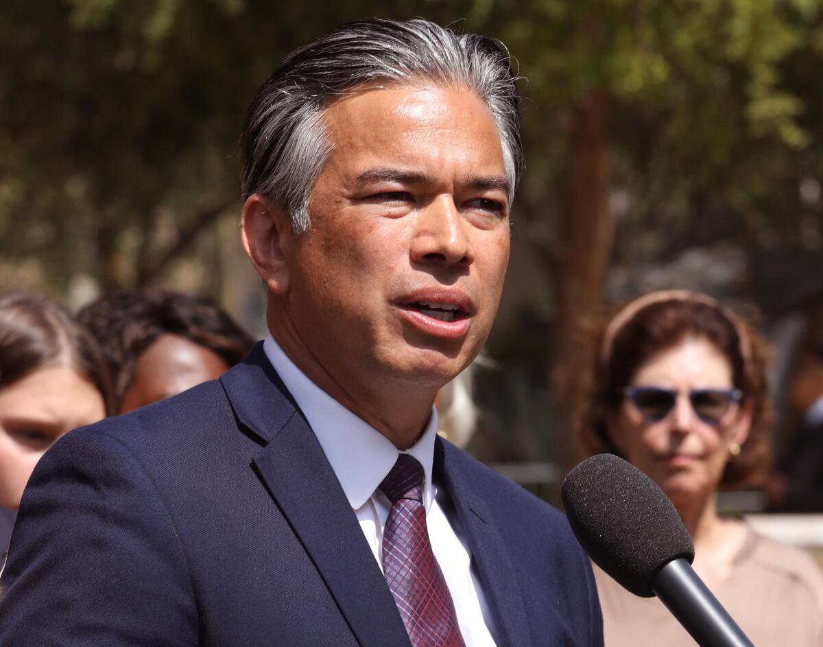 California Attorney General Rob Bonta (D)