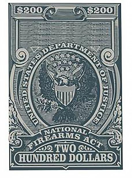 Physical Tax Stamp you get when you have an approved NFA item