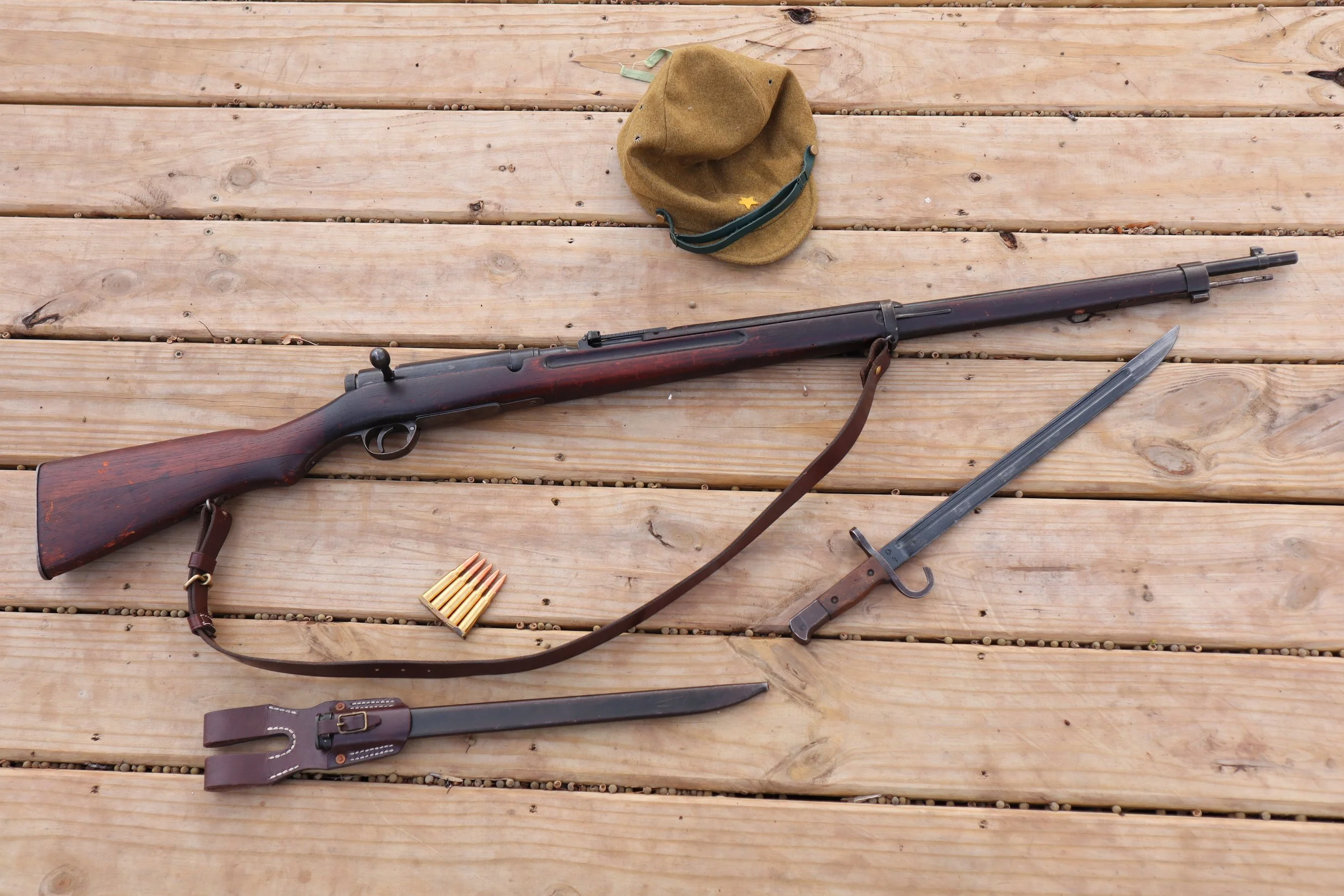 Japanese Type 38 Arisaka Carbine Rifle 6.5x50mm from World War II