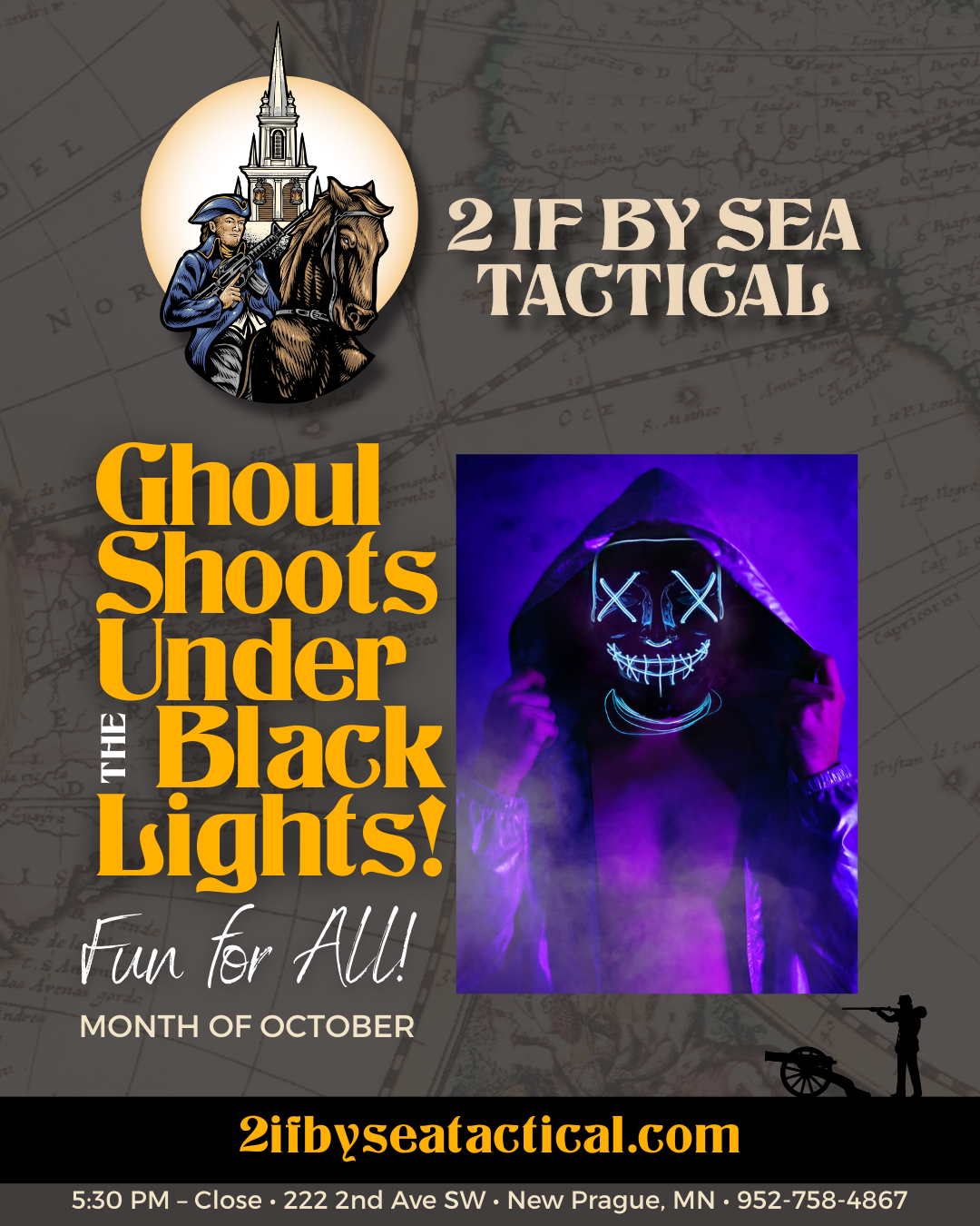 Advertisement for 2 If By Sea Tactical's 