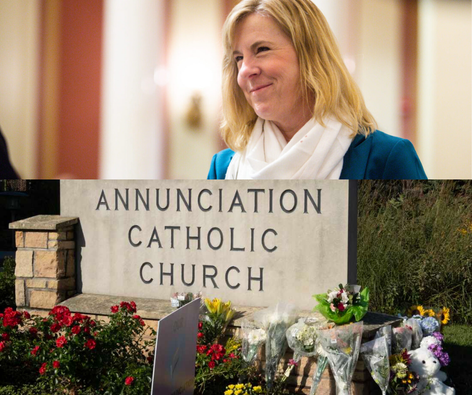 



MN House Speaker Melissa Hortman (Top) Annunciation Catholic School Shooting (Bottom)