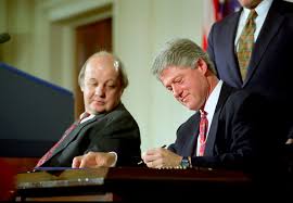 President Bill Clinton Signing the Brady Handgun Violence Act into Law in 1993