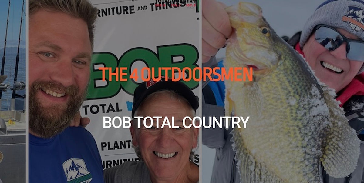 A screenshot from the homepage of The 4 Outdoorsmen Radio Show.