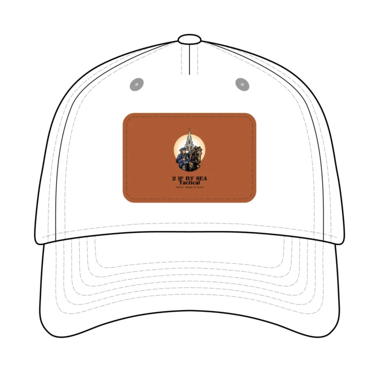 Mid Profile Baseball Cap with Leather Patch (Rectangle) product image