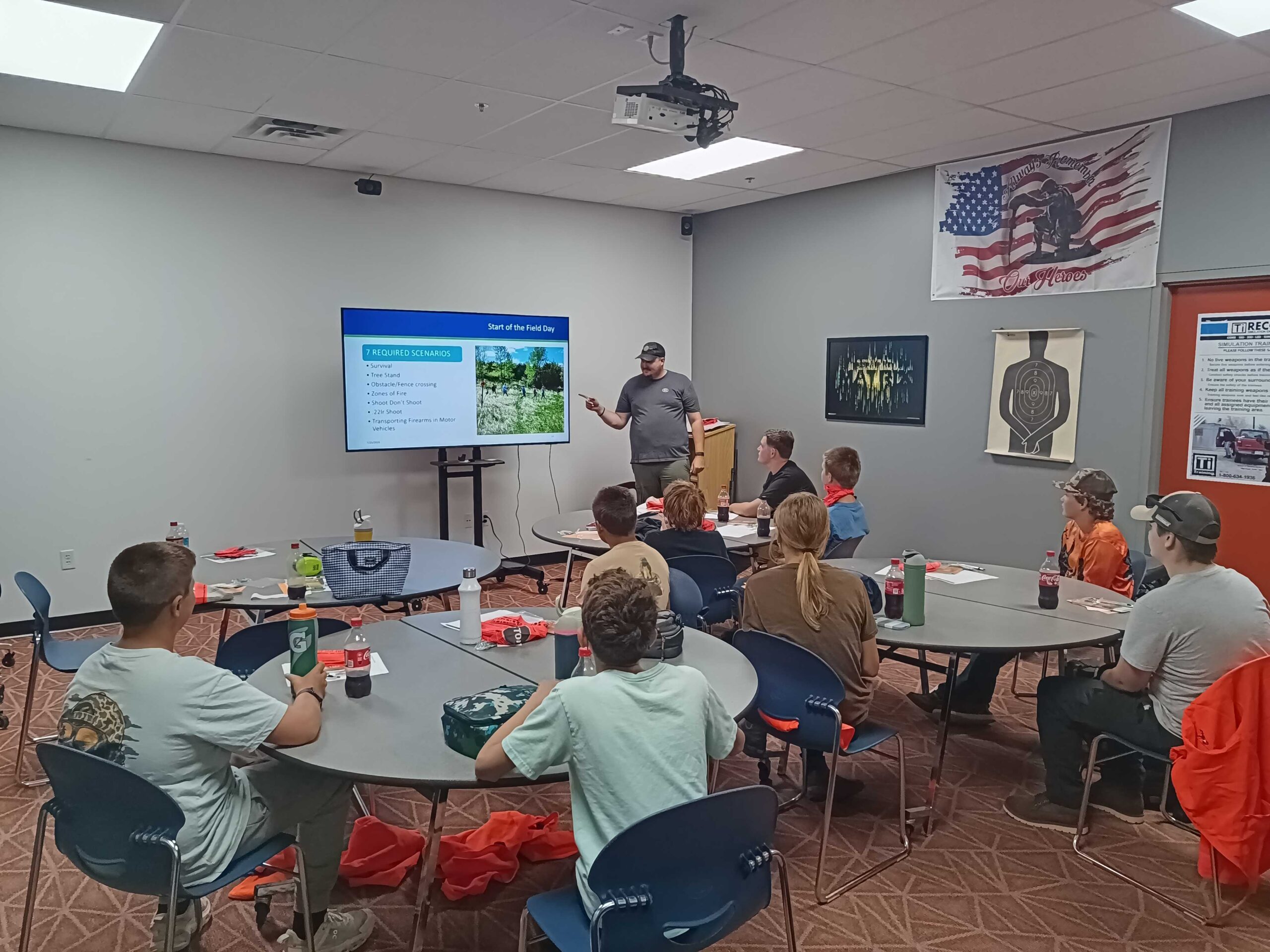 Minnesota Youth Hunter Safety classroom instruction