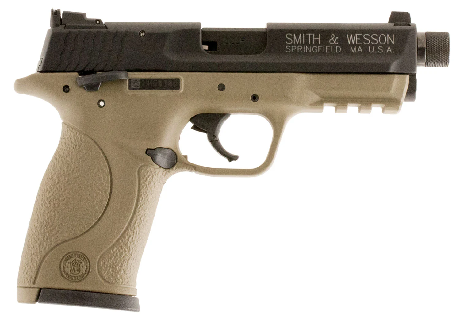SMITH AND WESSON M&P22 COMPACT 22LR FDE THREAD