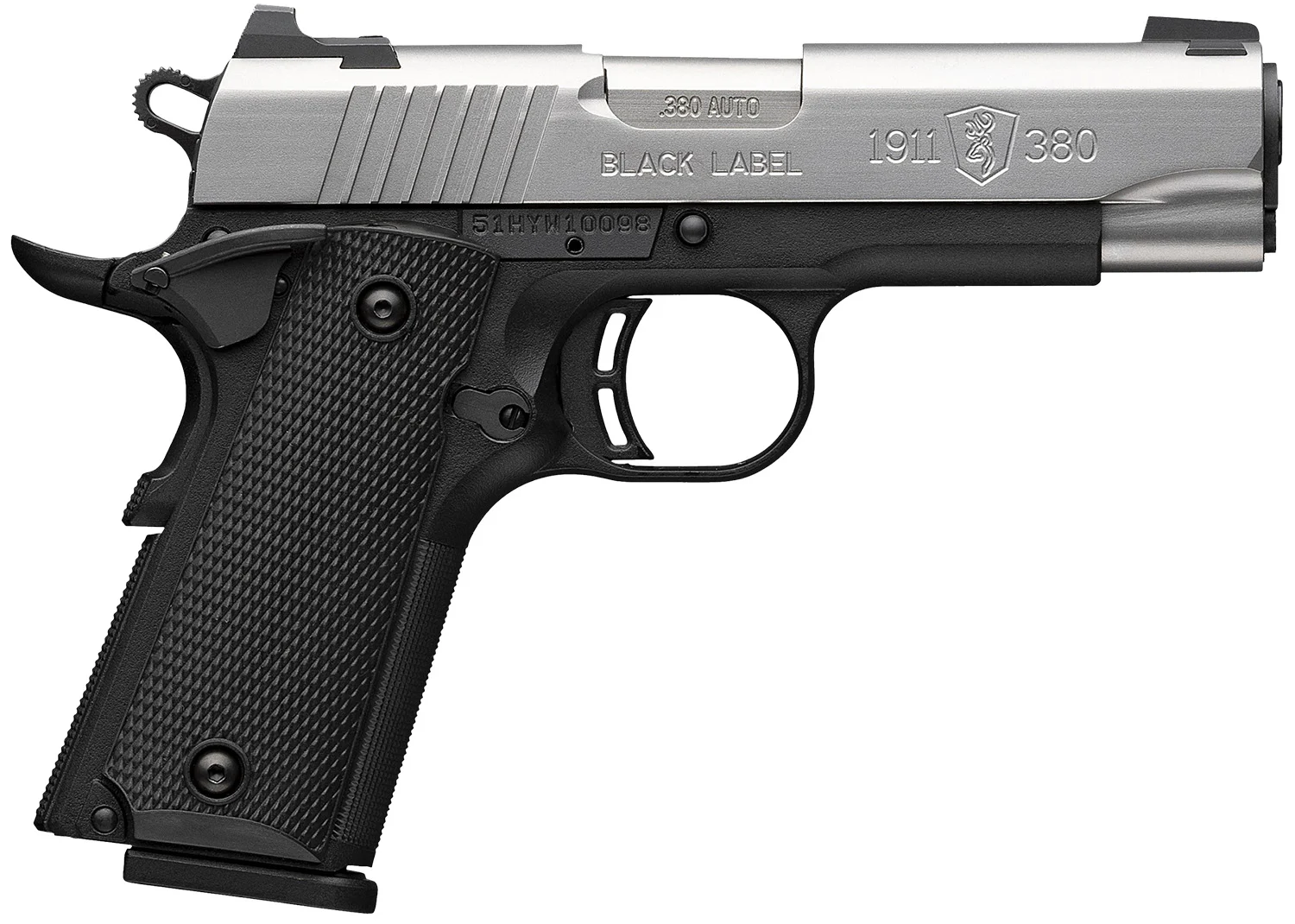 BROWNING 1911-380 380ACP SS 3.6" #