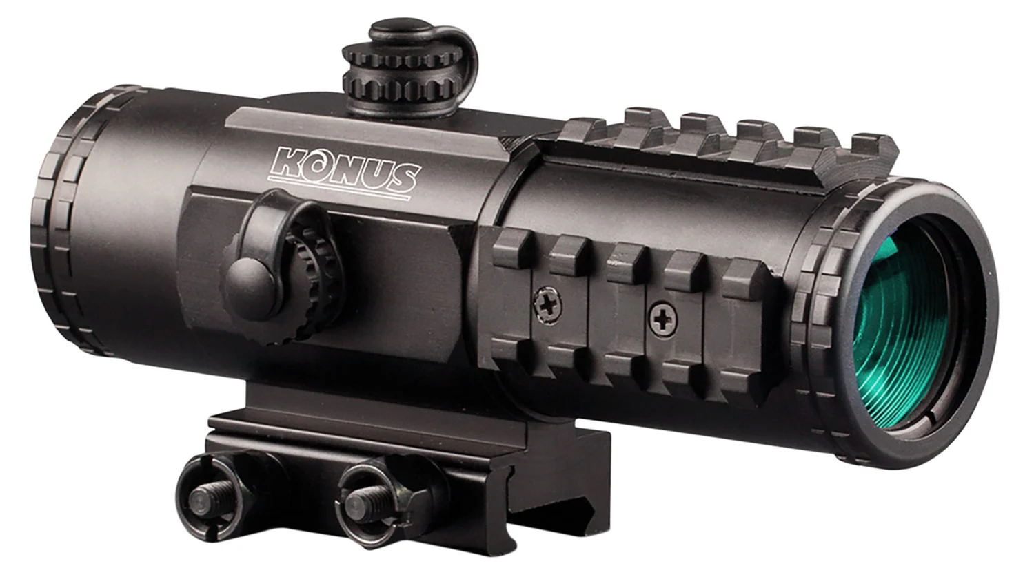 Konus 7203 Sight Pro PTS2 Matte Black 3 X 30 mm 2.8 MOA Red/Blue BDC Reticle