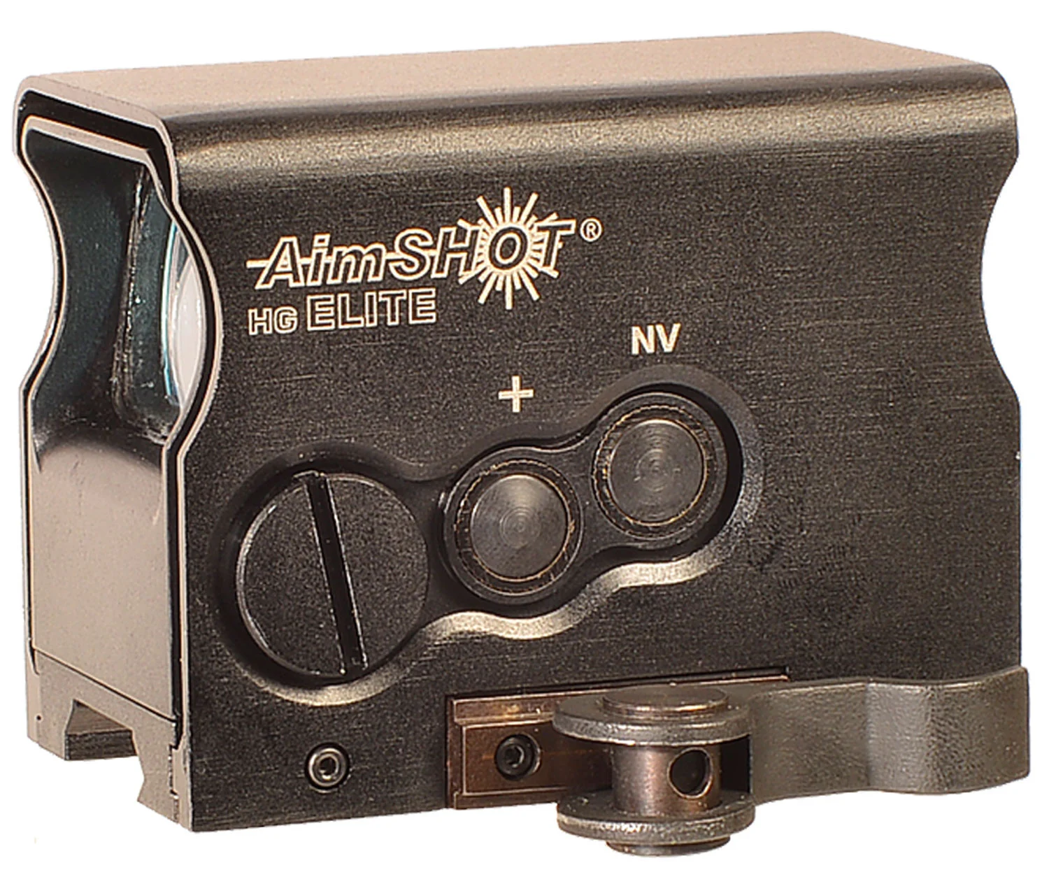 AimShot HGELITECGREE HG Elite Black Anodized 1 x 34mm 2 MOA Green Dot/65 MOA Circle