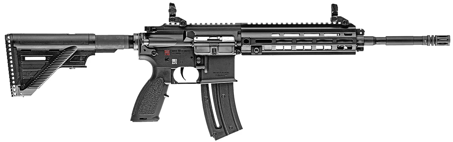 HK 81000401 HK 416 22 LR 20+1 16.10" Black Steel Threaded Barrel Aluminum w/M-LOK & Picatinny Rail Black Aluminum Receiver Black Retractable Stock Right Hand