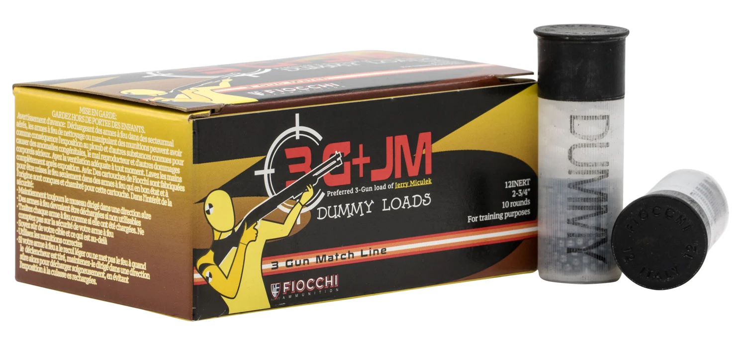 Fiocchi 12INERT Inert Dummy Rounds 12Gauge 10 Per Box/25 Case