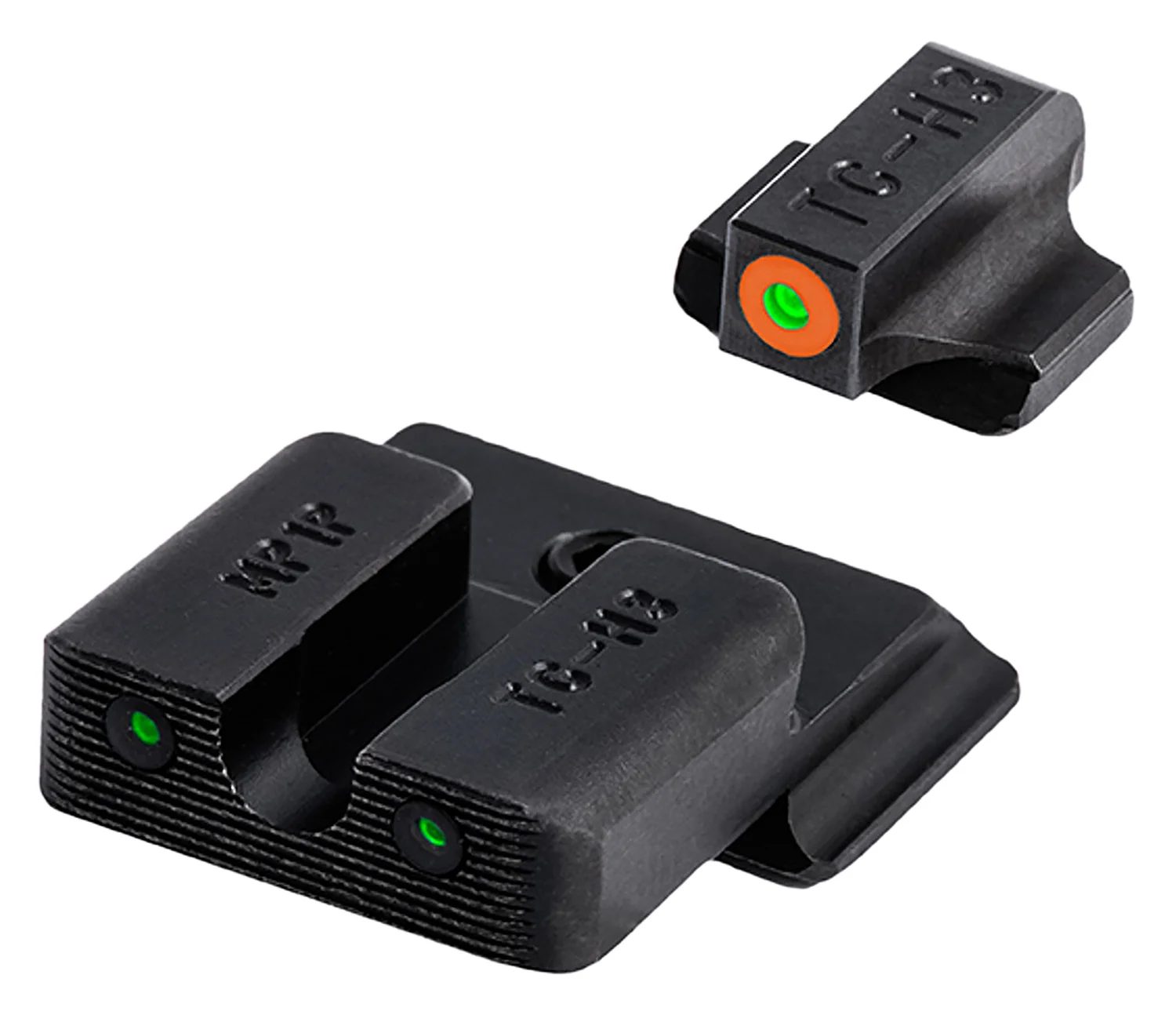 TruGlo TG231MP1C Tritium Pro Black | Green Tritium Orange Outline Front Sight Green Tritium Rear Sight
