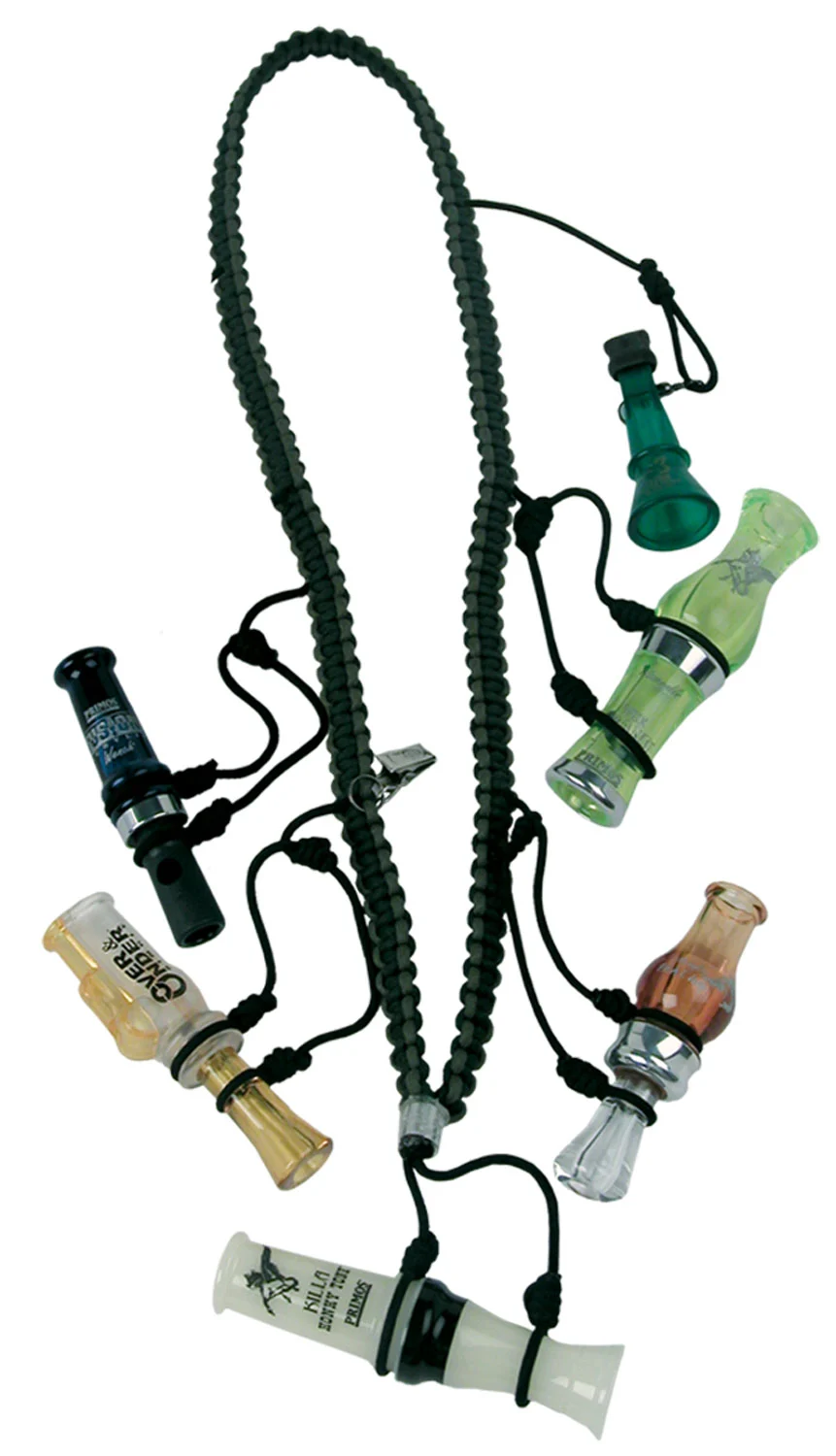 Primos 69628 Waterfowler's Call Lanyard Black Nylon