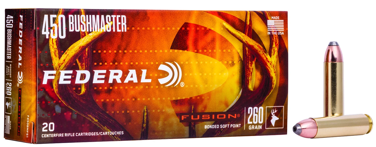 Federal F450BMFS1 Fusion 450Bushmaster 260gr Bonded Soft Point 20 Per Box/10 Case