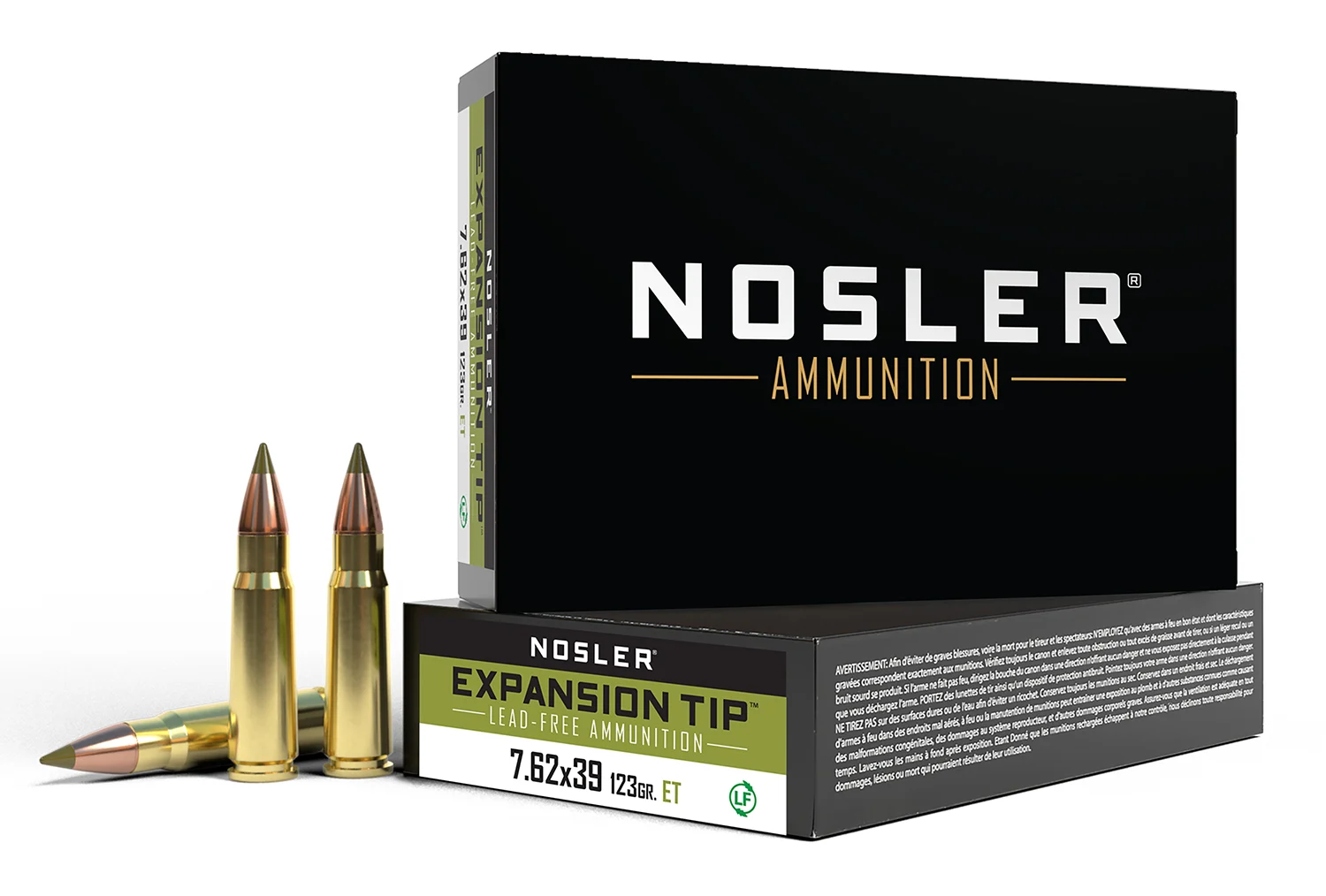 Nosler 40040 E-Tip 7.62x39mm 123gr E Tip Boat Tail 20 Per Box/10 Case