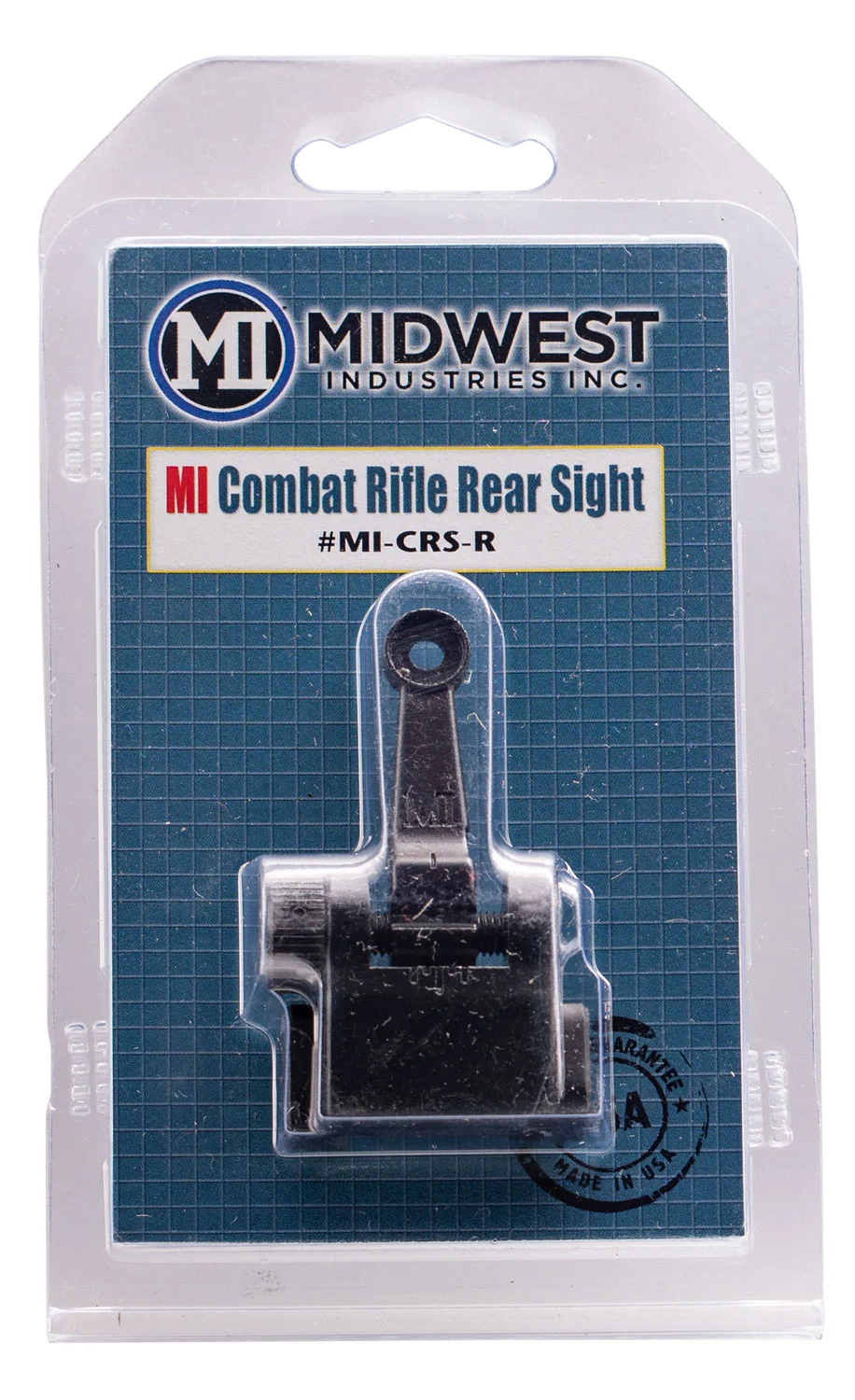 Midwest Industries MICRSR Combat Rifle Rear Flip Sight Black for AR-15, M16, M4