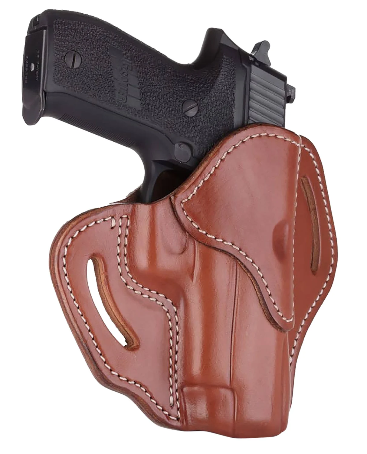 1791 Gunleather BH23CBRR BH2.3 OWB Size 2.3 Classic Brown Leather Belt Slide Compatible w/Glock 17/Sig P226/HK VP9 Right Hand