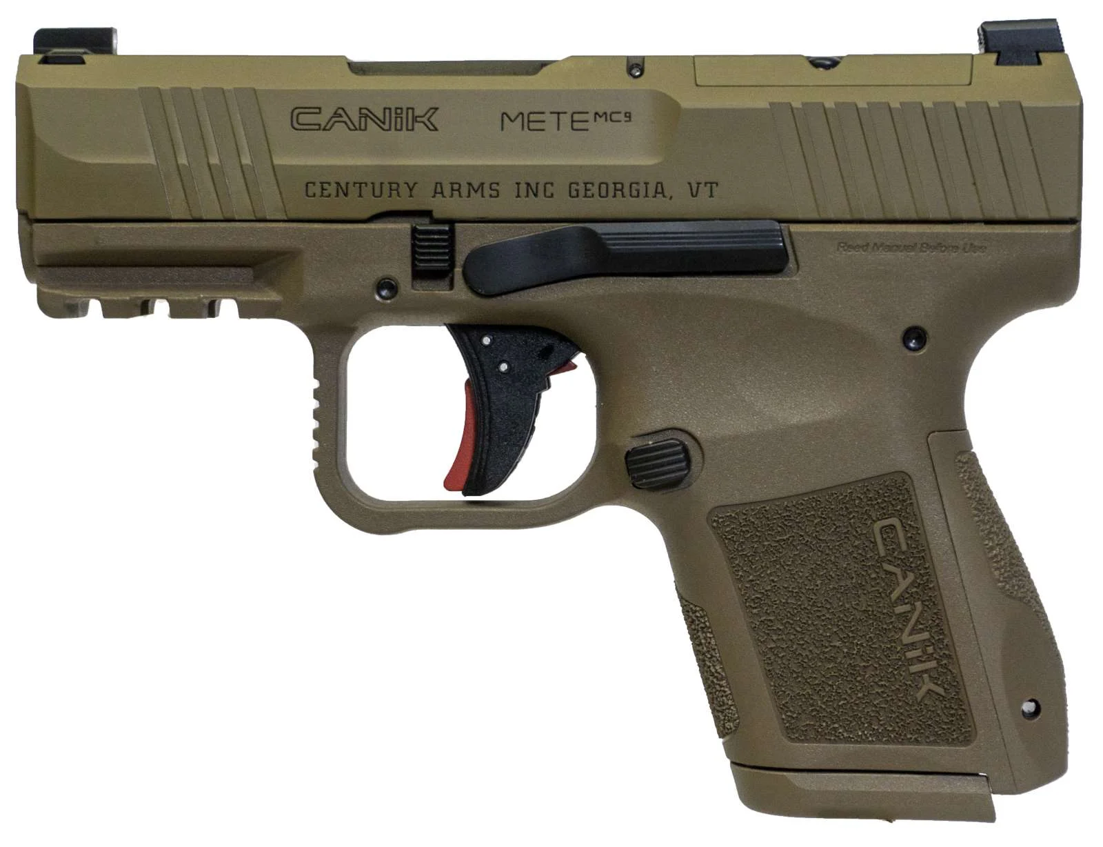 CANIK METE MC9 FDE 10RD 9MM PISTOL CALI COMP