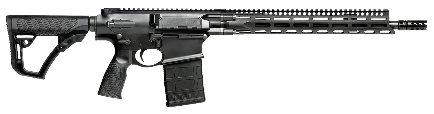 Daniel Defense 0215707258047 DD5 V3 7.62x51mm NATO 16" 20+1 Black Hard Coat Anodized Black Phosphate 6 Position w/SoftTouch Overmolding Stock Black Polymer Grip