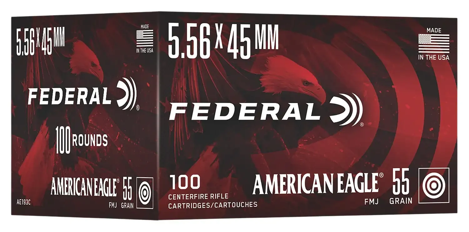 FEDERAL AE 5.56x45 55GR FMJ 100/BX 5BX/CS